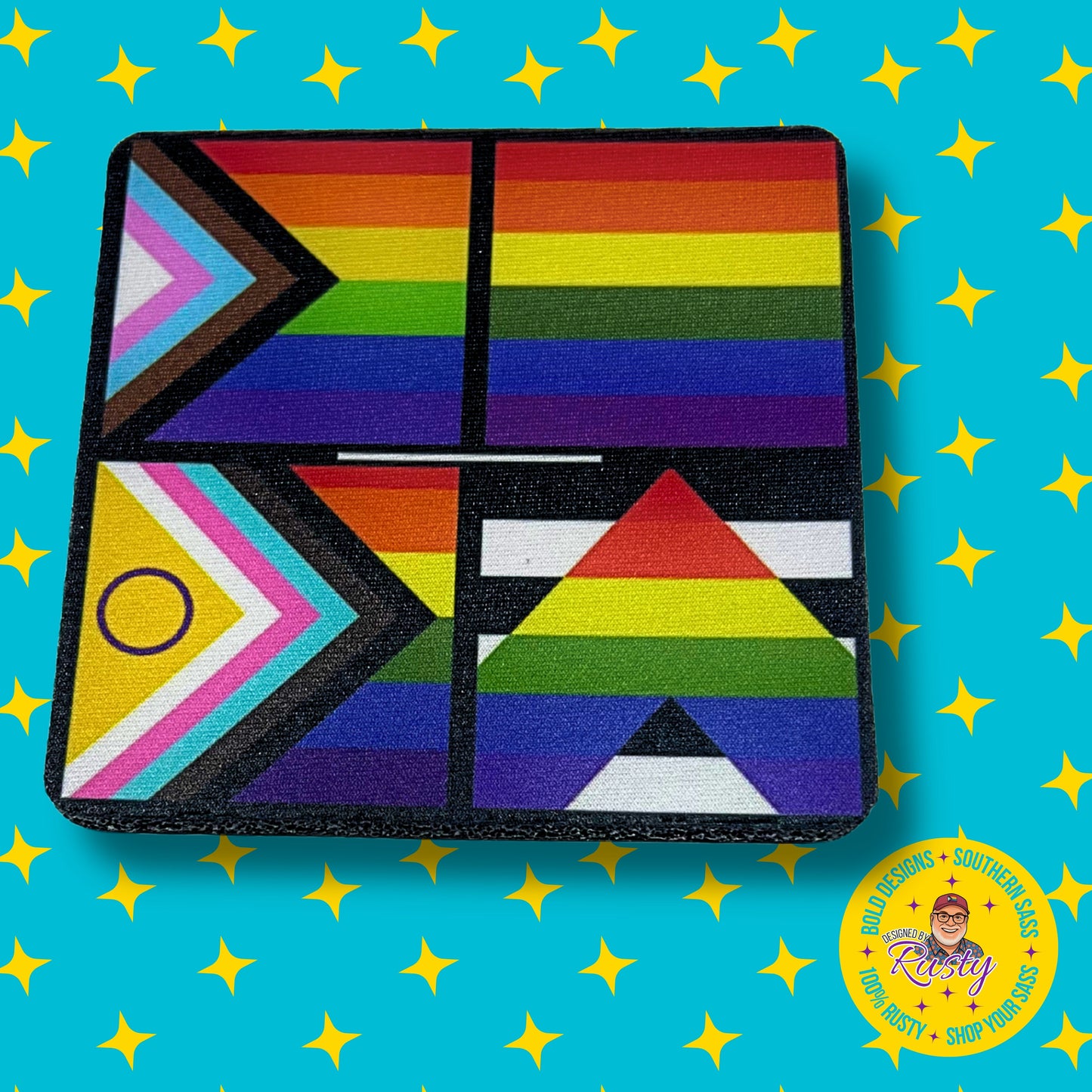 Community Progressive Flags Coaster