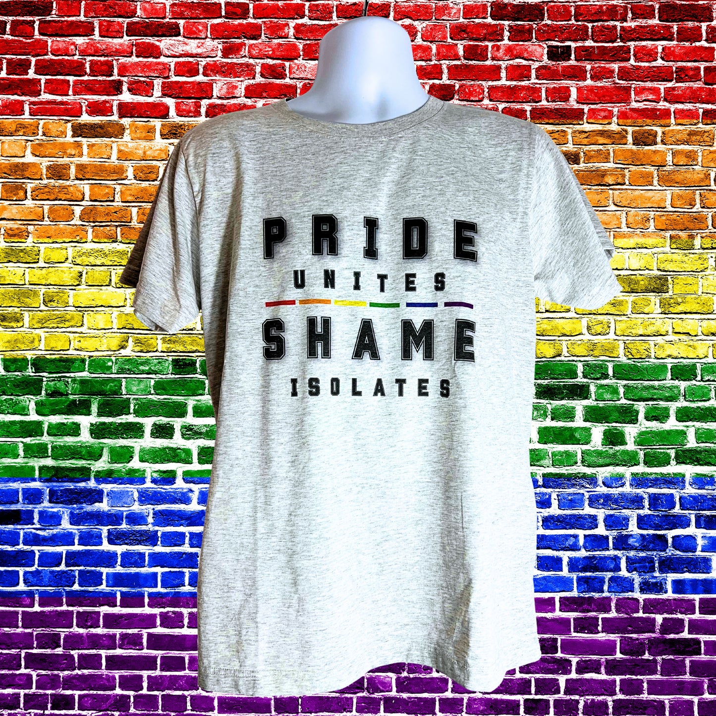 Pride Unites Shame Isolates T-shirt