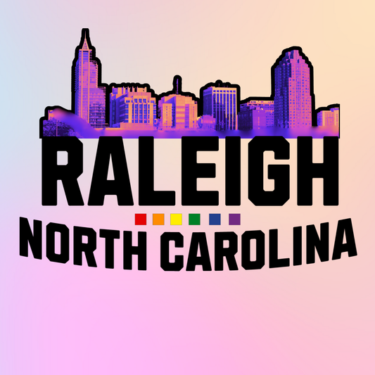 Raleigh Rainbow Square Coaster coaster flatlay – Designed by Rusty