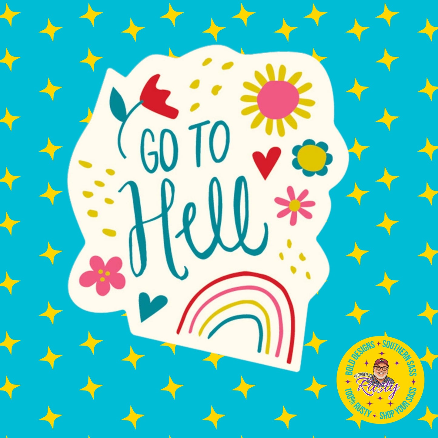 Go To Hell Sticker | Funatic